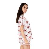 JOY- juicy,orgasmic,yummy Women’s Short Pajama Set (AOP)